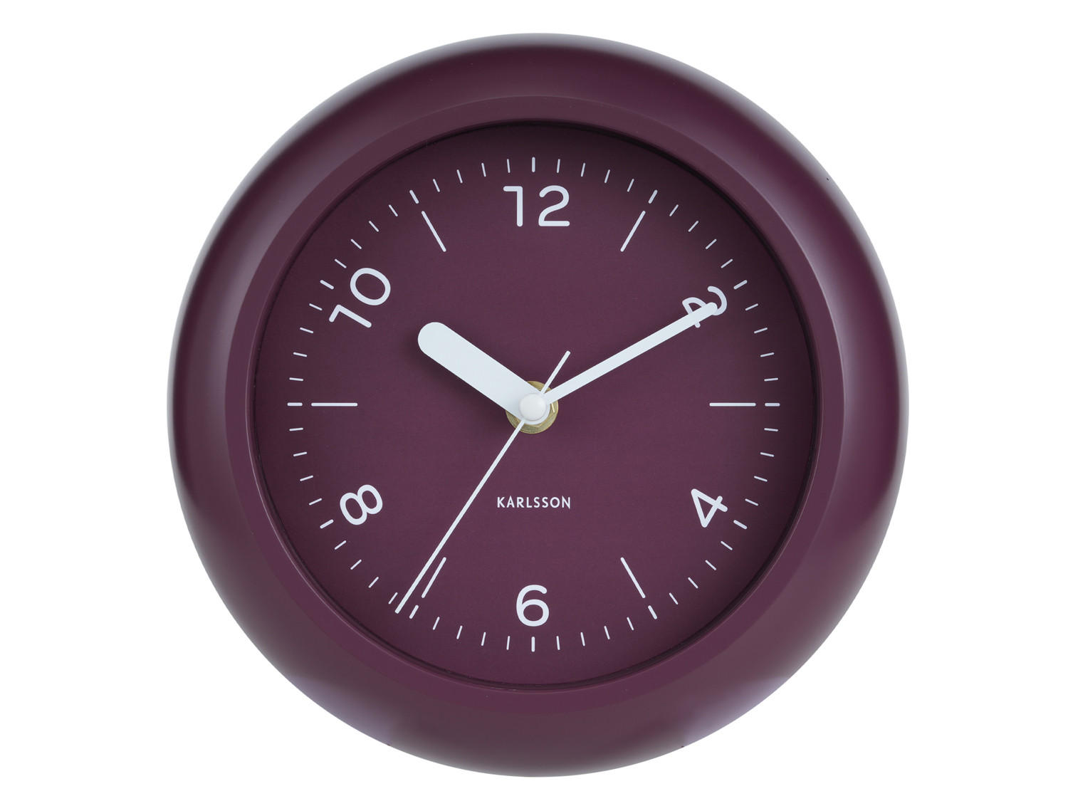 Karlsson Wanduhr Pflaume 20x6.7x20 cm