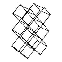 WEINREGAL Apremont - Schwarz, Metall (28.5/43/15cm) - [en.casa]