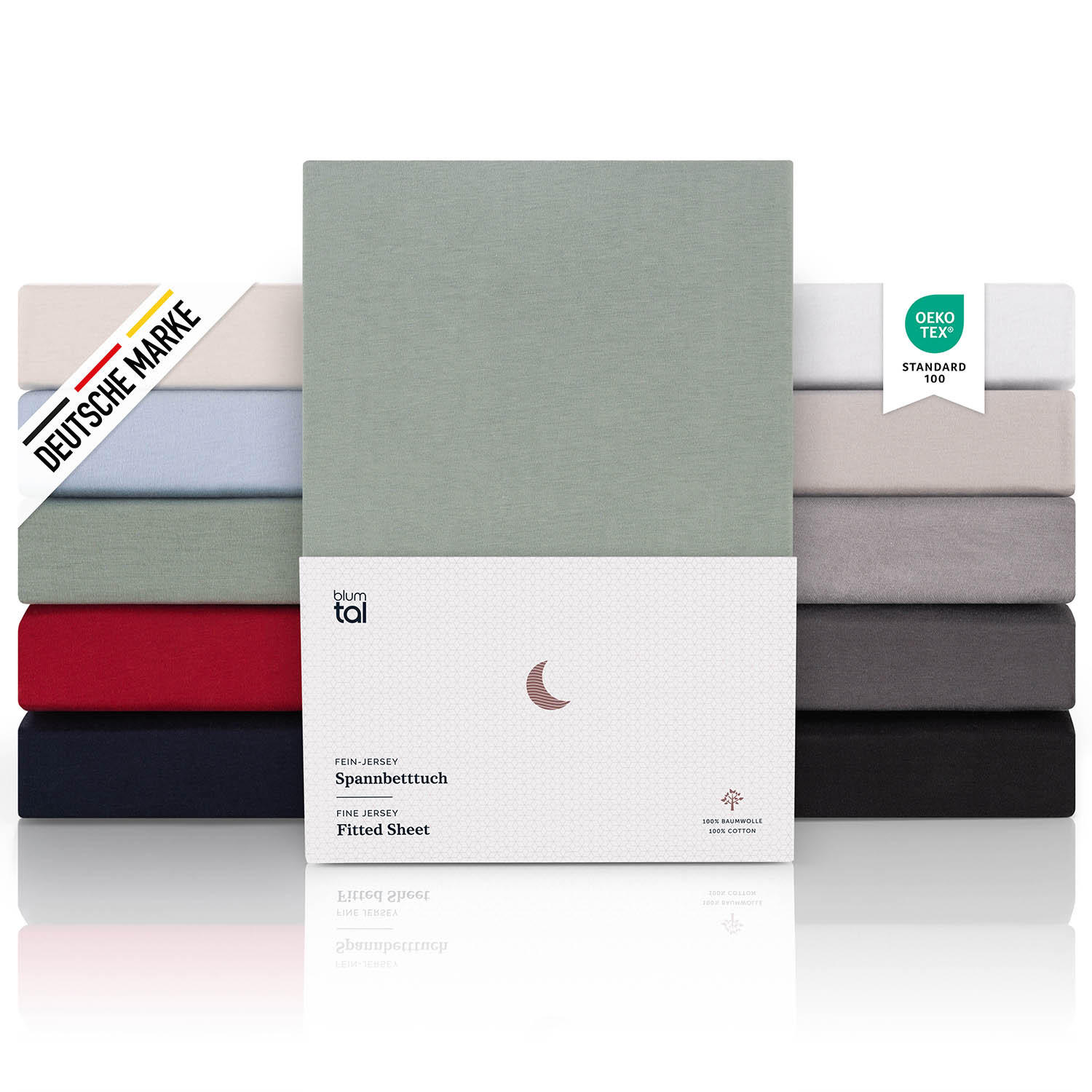 SPANNBETTLAKEN 270/200/30 cm Grün - Grün, Textil (200/270cm) - Blumtal