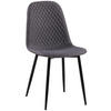 STUHL Stoff Dunkelgrau - Dunkelgrau/Schwarz, Textil/Metall (44/88/54cm) - CLP
