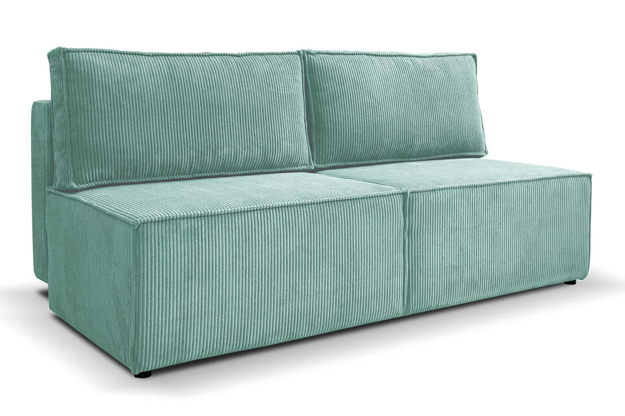 SCHLAFSOFA Mit Bettzeugfach COMPI Türkis - Türkis, Holz/Textil (192/92/98cm) - Kaiser Möbel