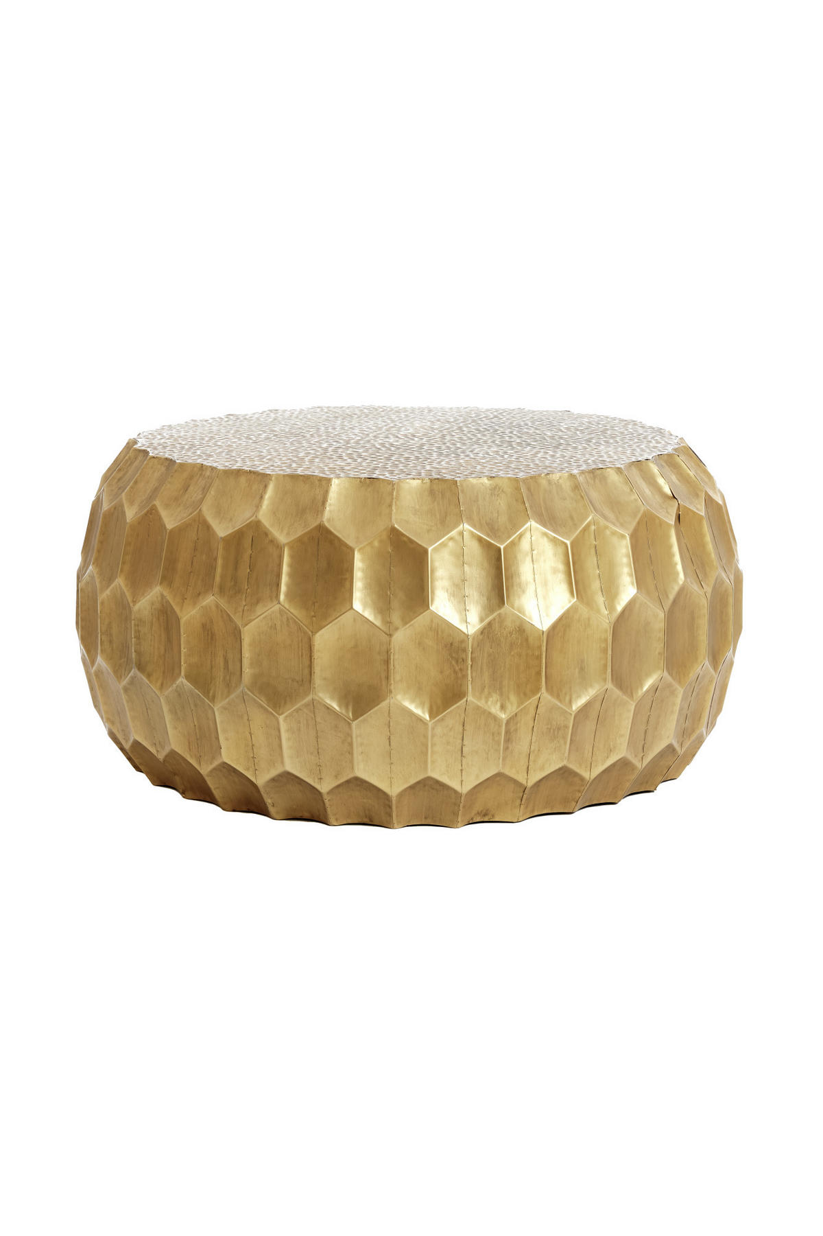 COUCHTISCH Kalan Gold Ø85/42 cm - Goldfarben, Metall (85/85/42cm) - Light & Living