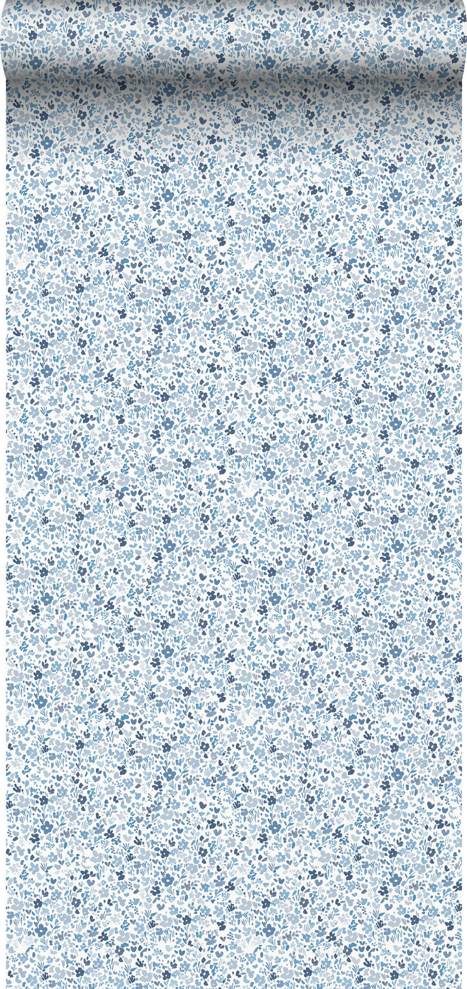 TAPETE Blumen - Blau, Papier (53/0.1cm) - Sanders & Sanders