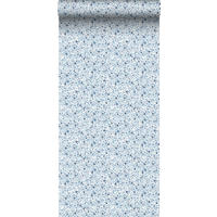 TAPETE Blumen - Blau, Papier (53/0.1cm) - Sanders & Sanders