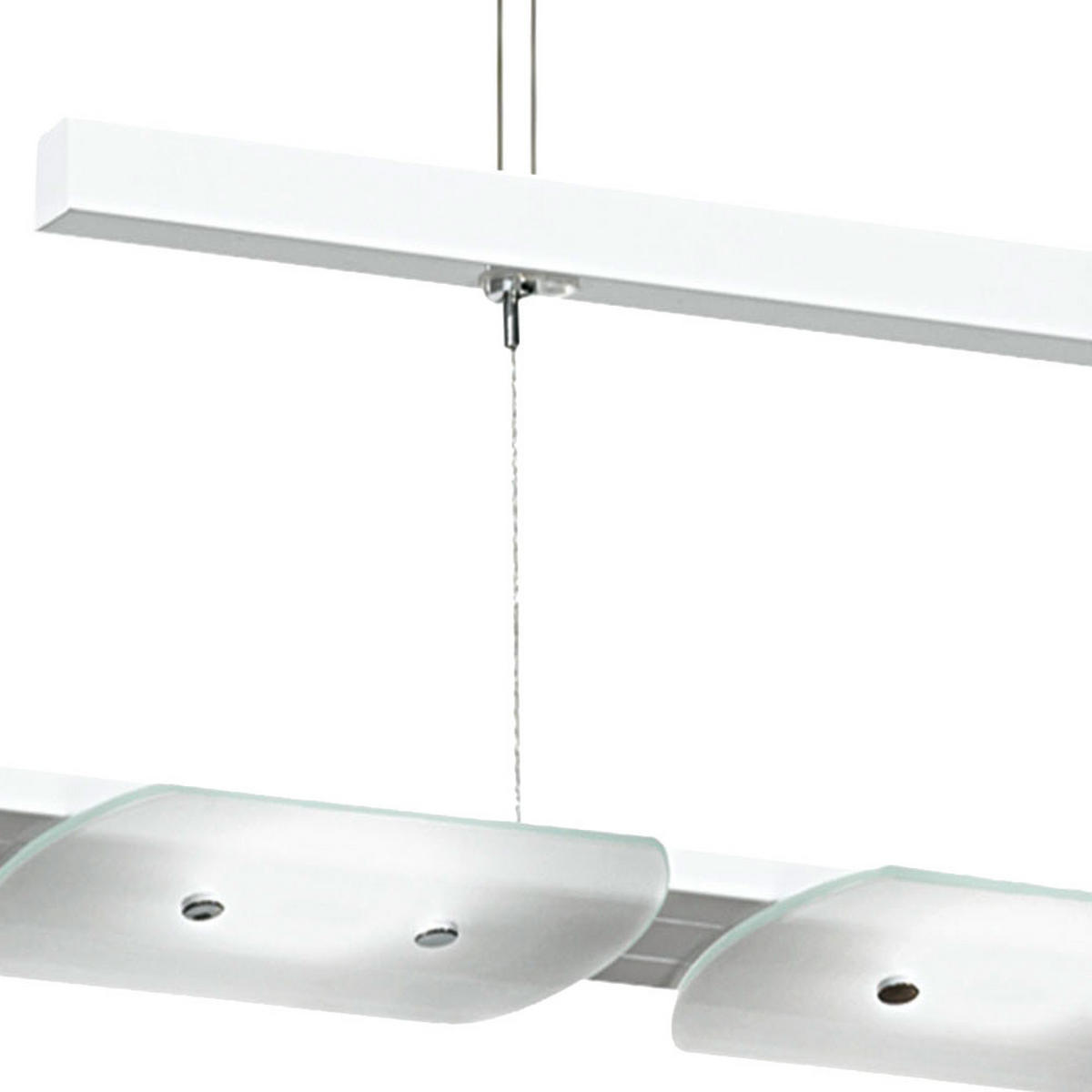 LED HÄNGELEUCHTE TIGHT Weiß Aluminium Stahl - Weiß, Glas (89/10/110cm)