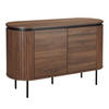 SIDEBOARD, dunkles Holzeffekt - Braun, Holz (40/76/120cm) - Oviala