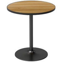 ESSTISCH, Runder Küchentisch, Moderner Esszimmertisch mit Holzoptikplatte, Eiche - Eichefarben, Holz (70/70/76cm) - HOMCOM