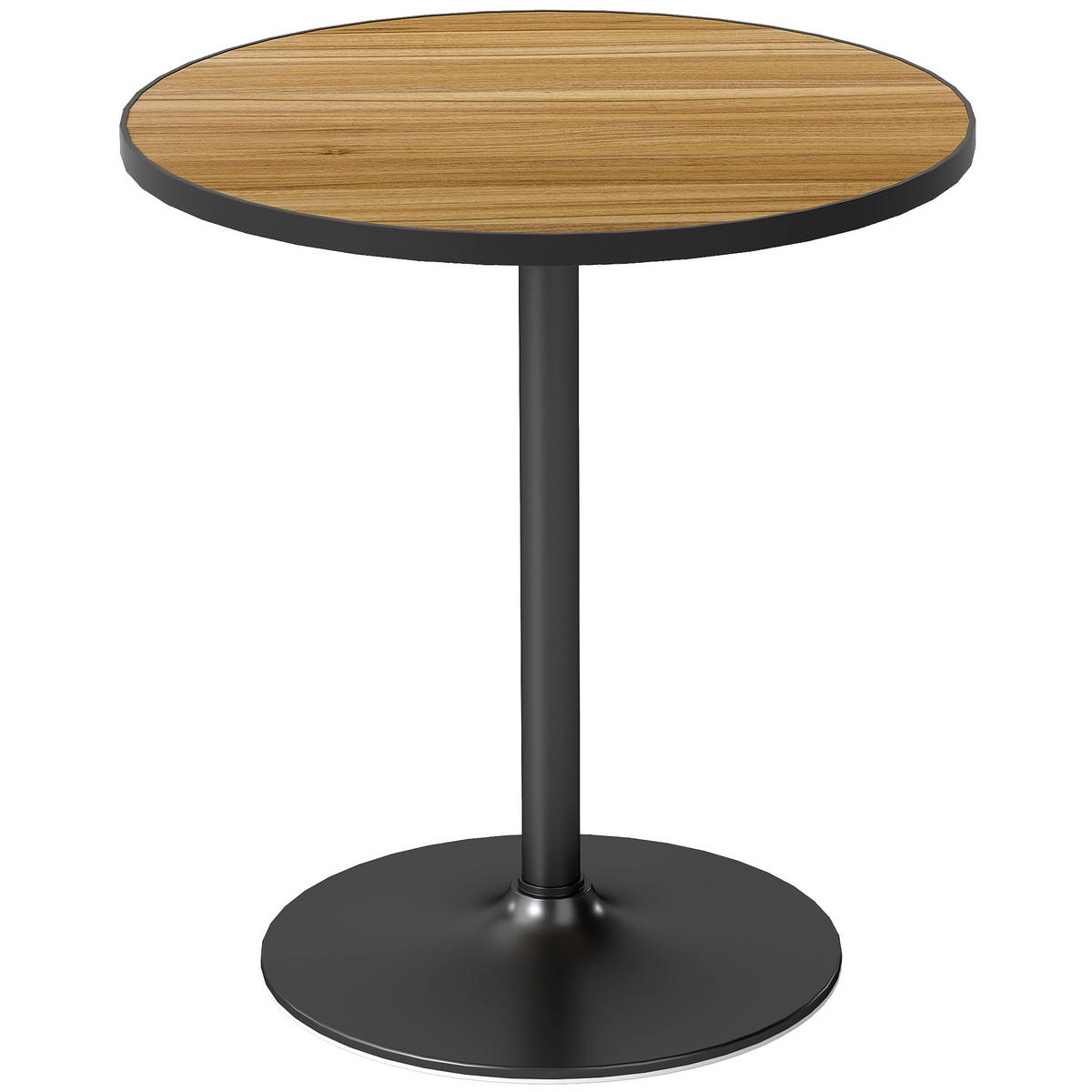 ESSTISCH, Runder Küchentisch, Moderner Esszimmertisch mit Holzoptikplatte, Eiche - Eichefarben, Holz (70/70/76cm) - HOMCOM
