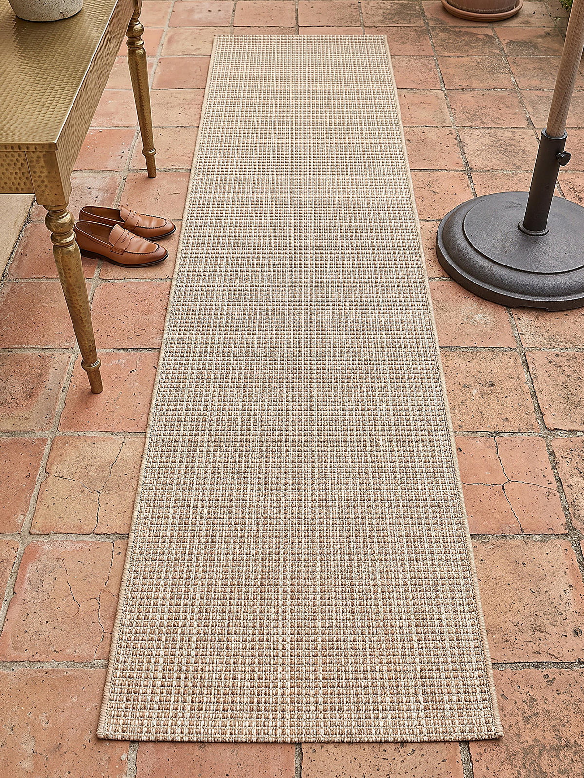 LÄUFER Outdoor, Fußbodenheizung-geeignet, VIGOLENO in Sand, 80 x 150 cm - Beige, Textil (80/150cm) - KADIMA DESIGN