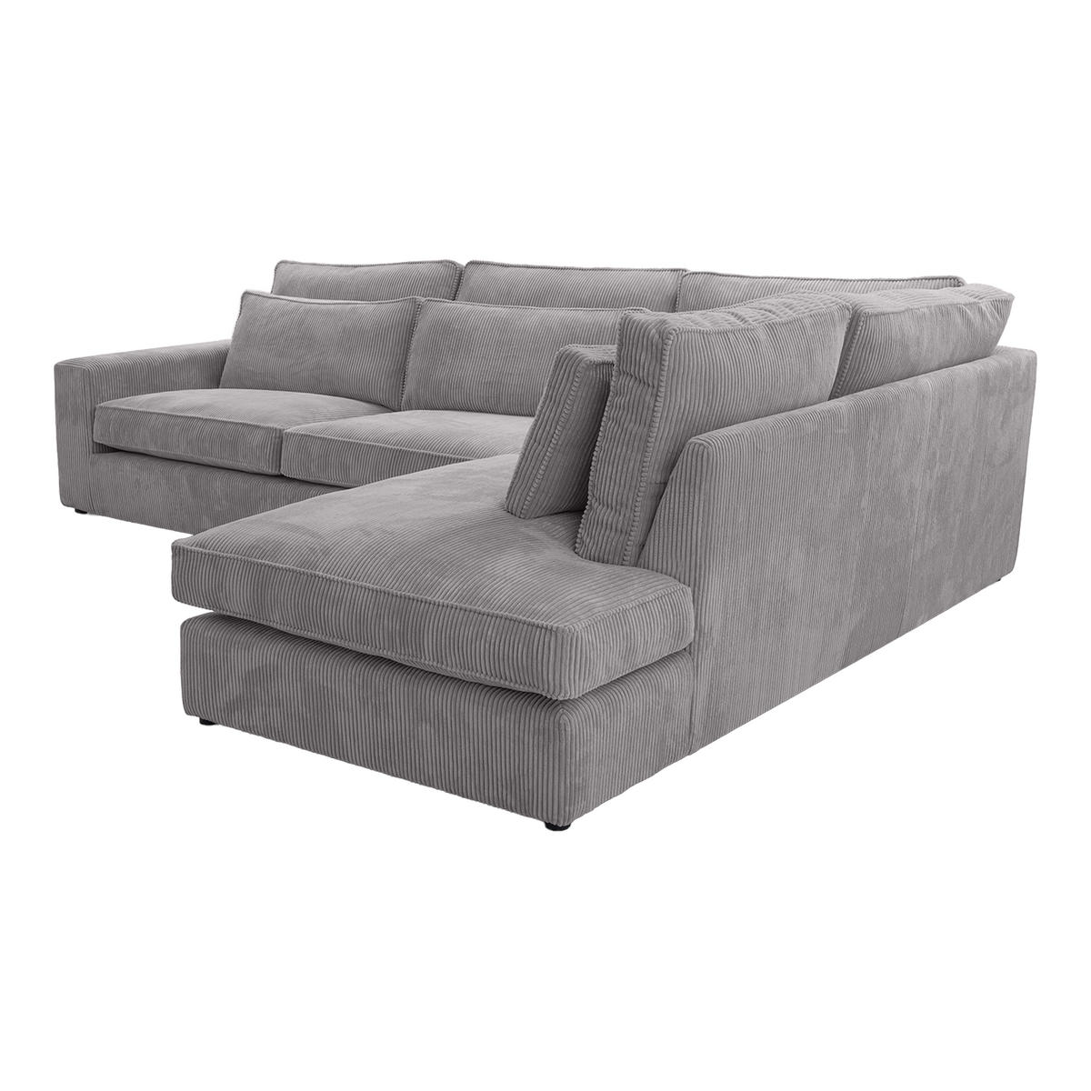 ECKSOFA CAMBO MINI Ohne Schlaffunktion, Hellgrau - Hellgrau, Textil (280/224cm) - Fedve