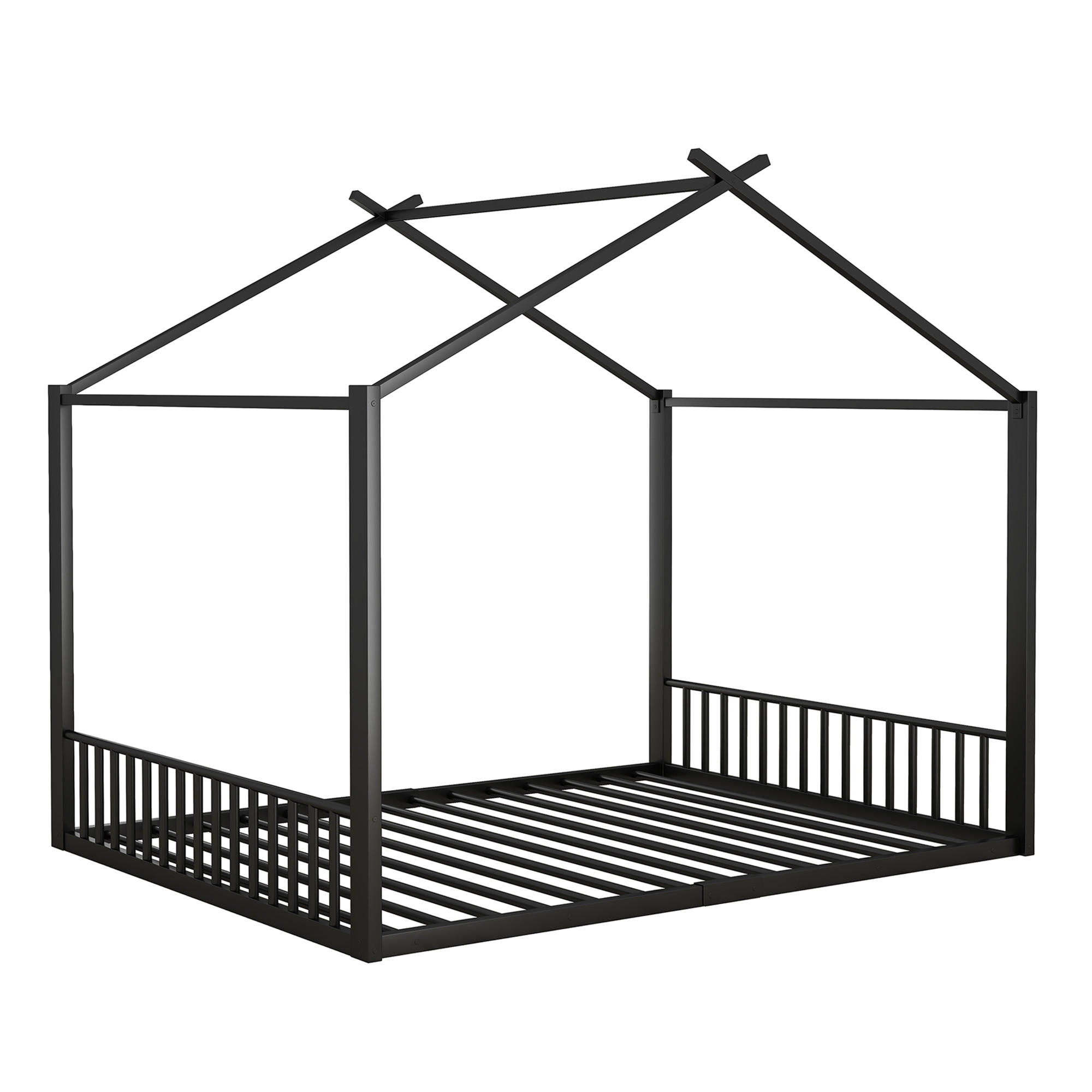 Urban Meuble DĚTSKÁ POSTEL kovová 140x200, dětská postel černá