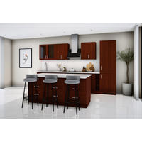 INSELKÜCHE Sycylia Milano Walnuss – 340 cm + Insel 180 cm – K49-G340 - Silberfarben/Nussbaumfarben, Holzwerkstoff/Metall (340/212/60cm) - ROYAL24_MARKT