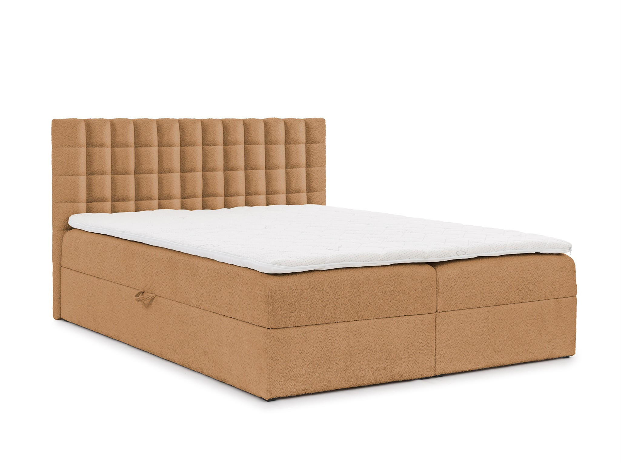 BOXBETT Toribo In überlänge - Aubergine, Holzwerkstoff/Textil (200/220cm) - Fun Möbel