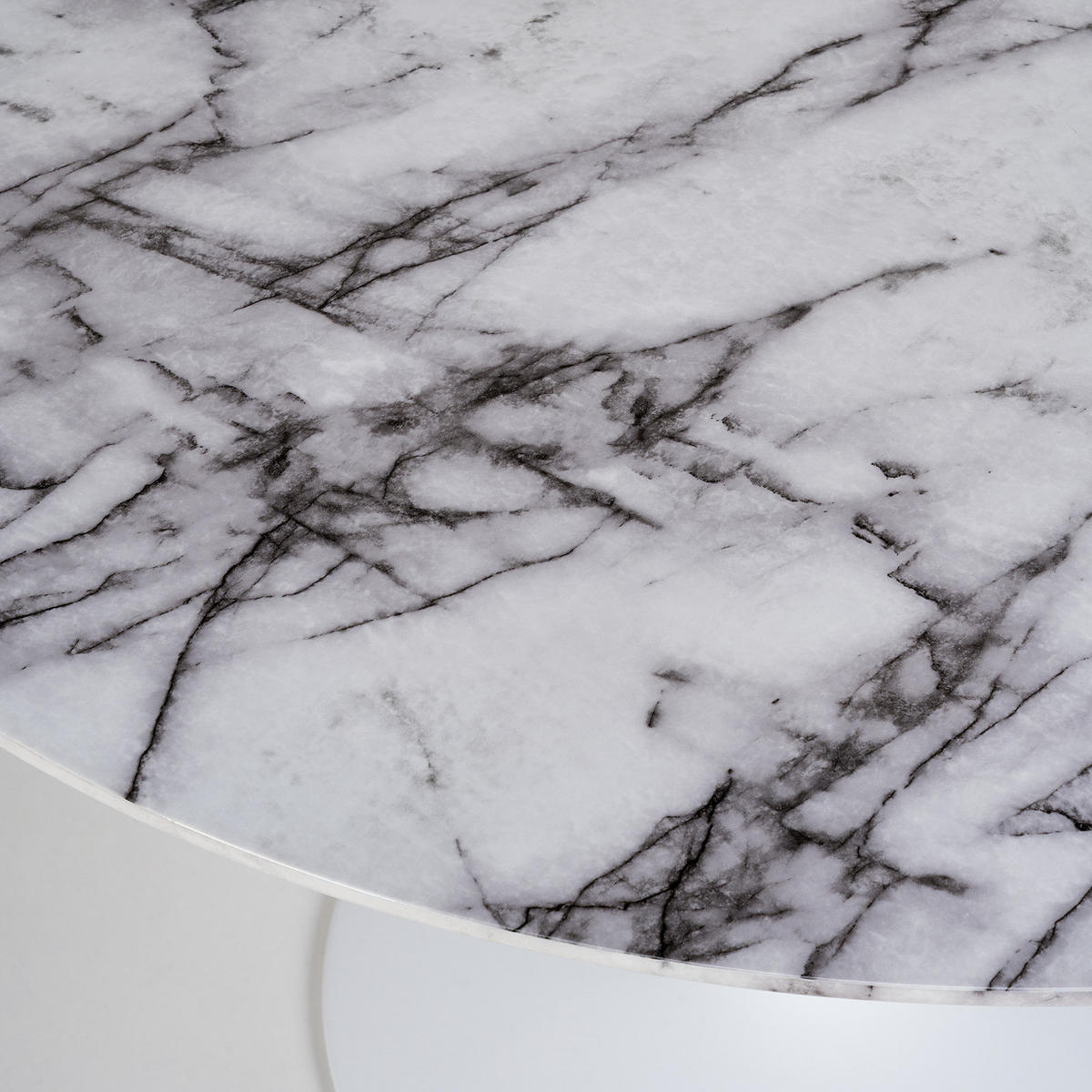 ESSTISCH - Marmor Dekor - Weiß, Holzwerkstoff (120/120/75cm) - home24