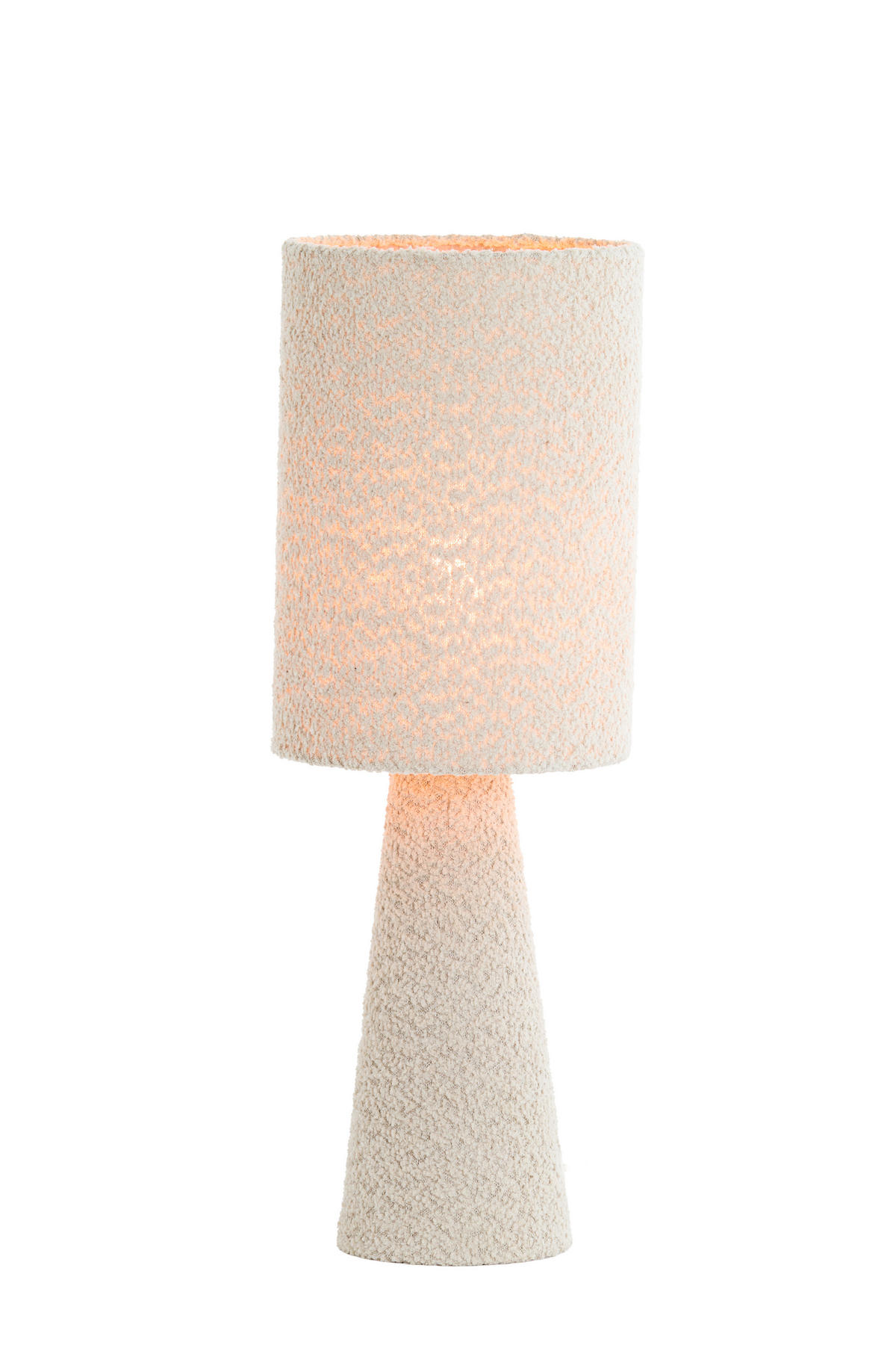 TISCHLAMPE Micky Braun Ø20/58 cm - Beige, Textil (20/20/58cm) - Light & Living