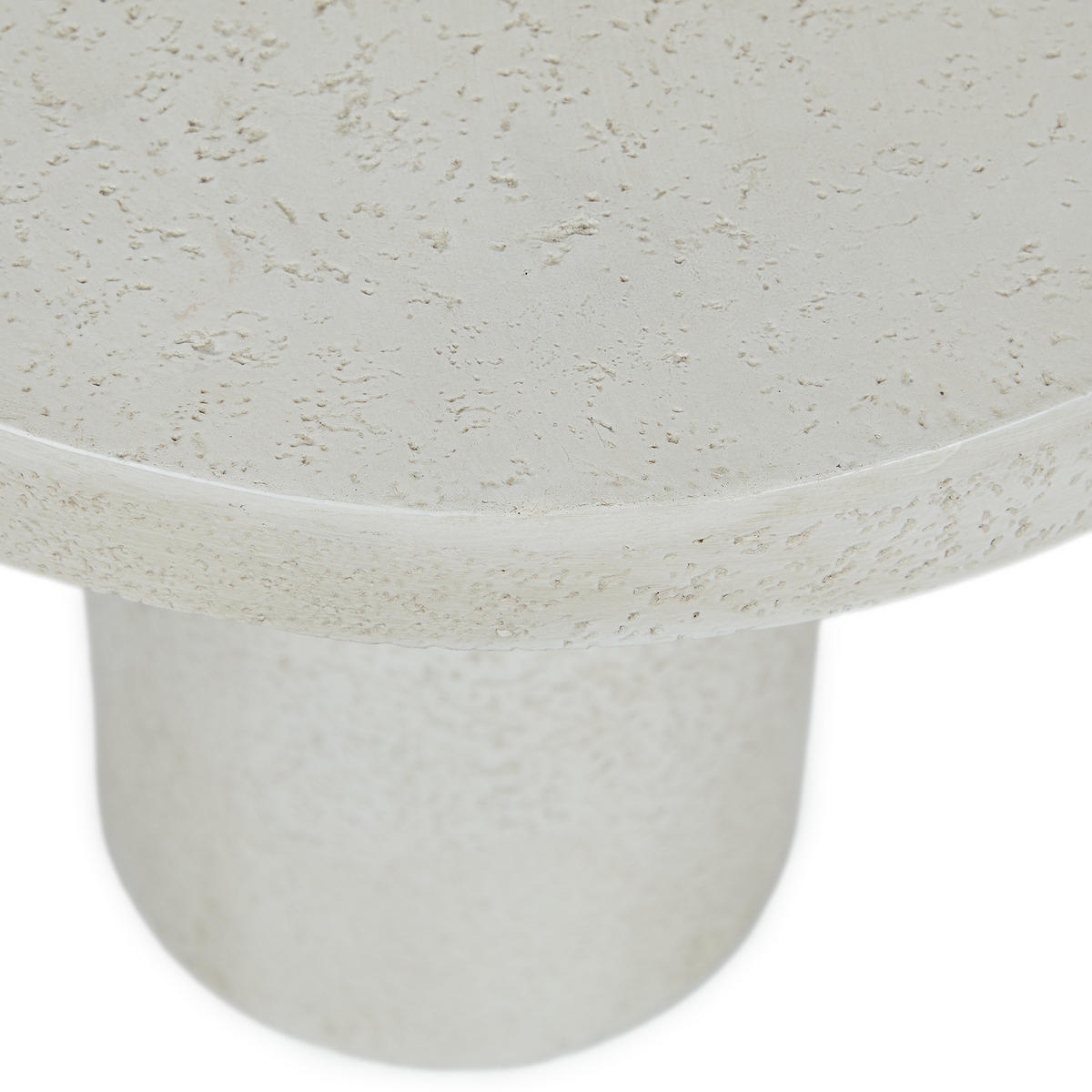 BEISTELLTISCH Pieces in Travertin-Look - Weiß, Keramik (50/50/46cm) - Butlers