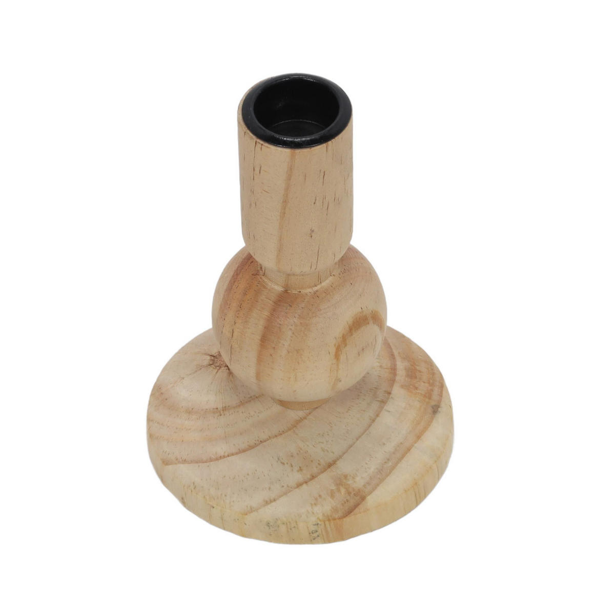 KERZENSTÄNDER aus Holz 9,5/9,5/12,8 cm - Beige, Holz (9.5/12.8/9.5cm) - Home Styling Collection