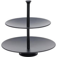 ETAGERE aus Metall Schwarz 25,5/25,5/4,5 cm - Schwarz, Metall (25.5/4.5cm) - Excellent Houseware