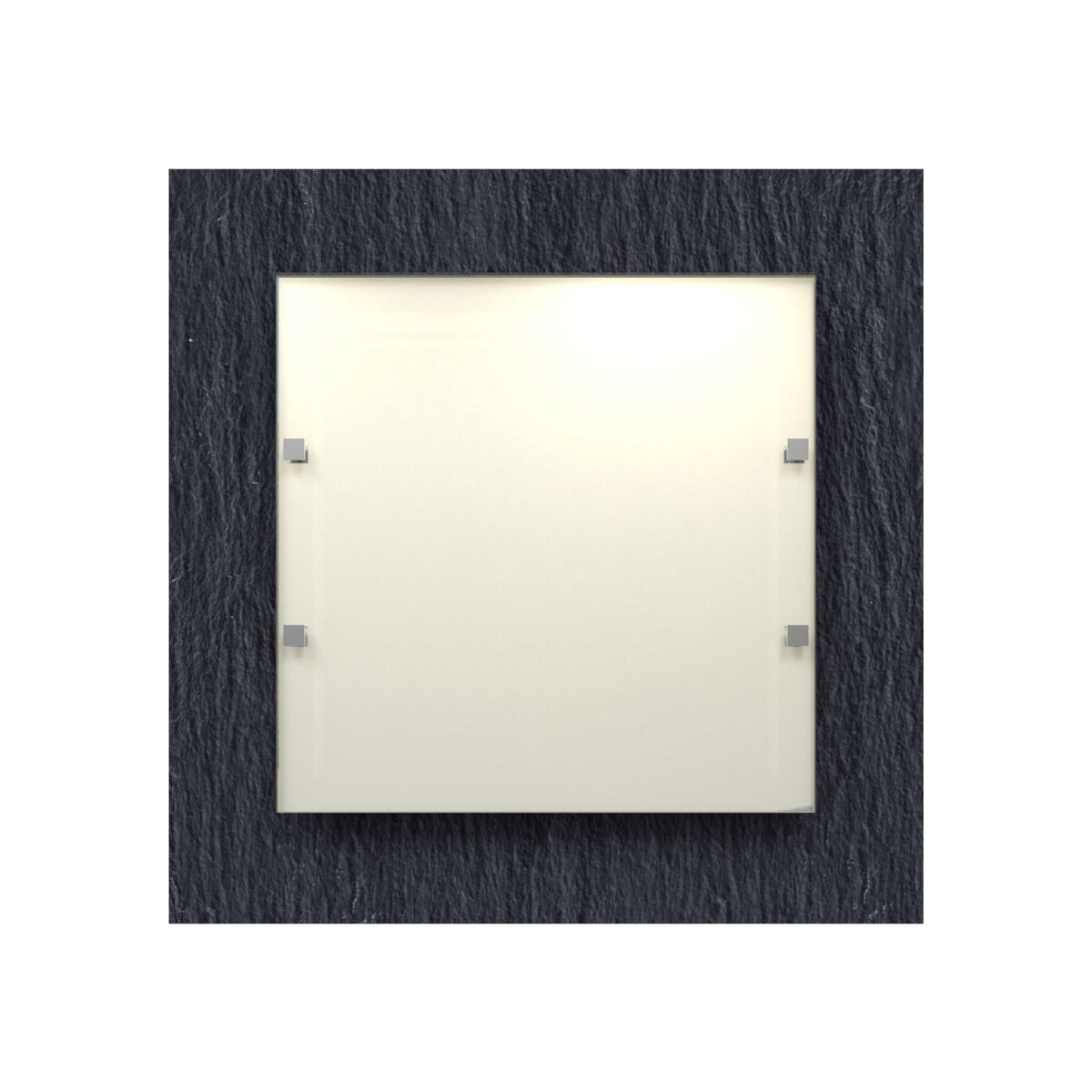 Lumicom Deckenleuchte Schwarz 50x50x9 cm