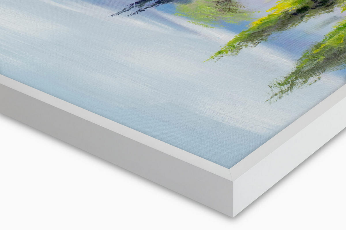 ACRYLBILD HANDGEMALT 90/60 cm - Lila/Grün, Holz/Textil (90/60cm) - KUNSTLOFT