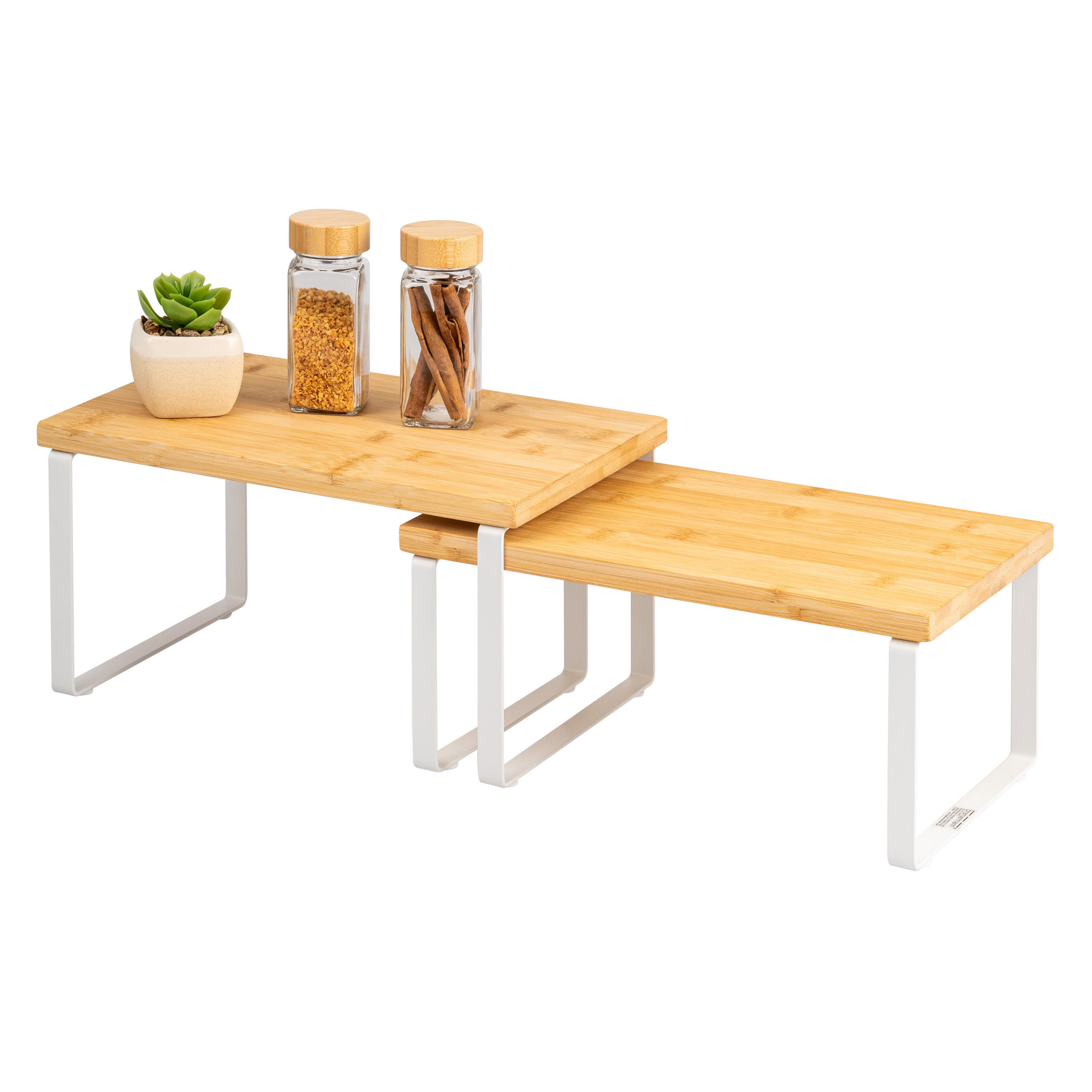 GEWÜRZREGALE 2er-Set, weiß - Weiß, Holz (30/16/20cm) - bremermann