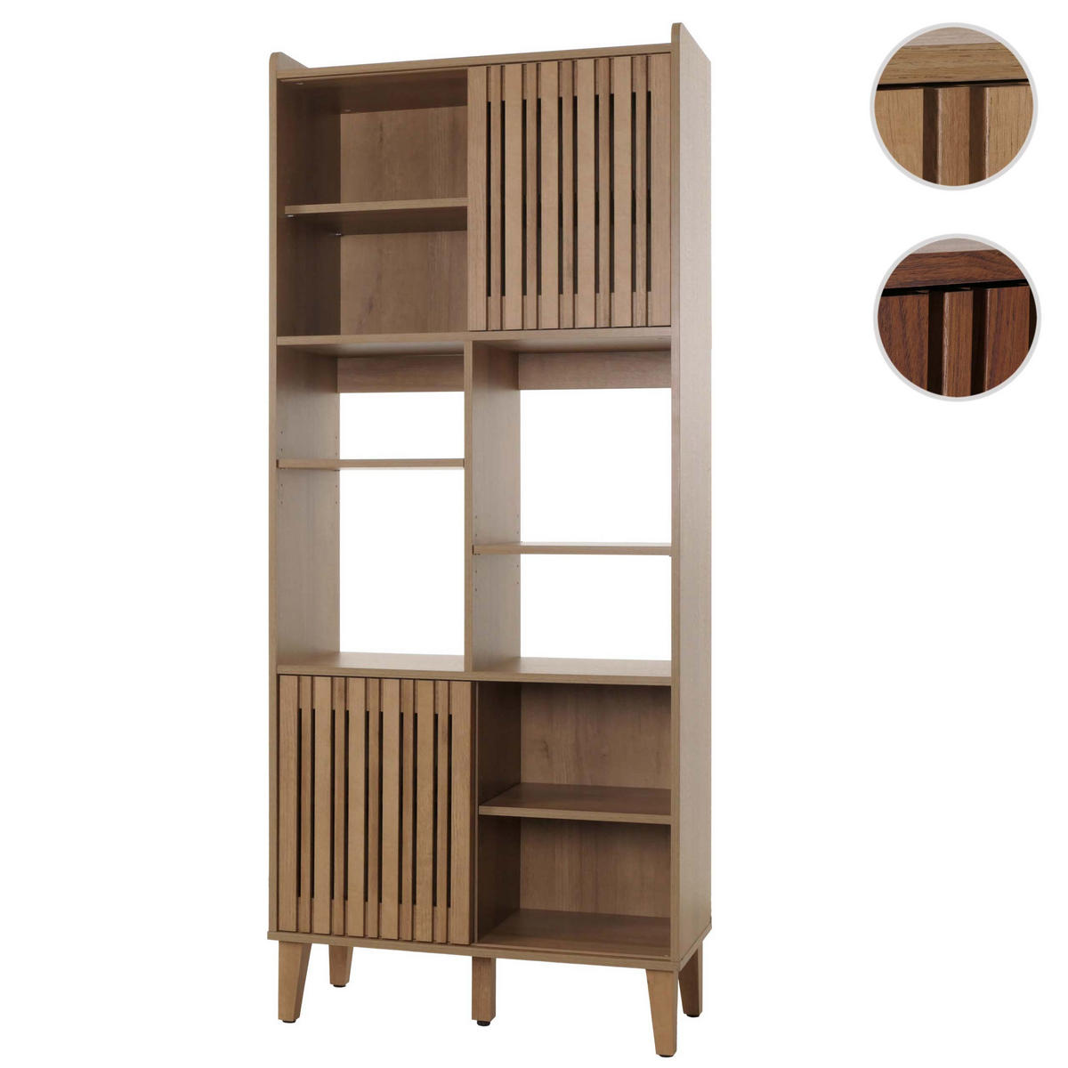 BÜCHERREGAL Holz - Braun, Holz (75/178/35cm) - MCW