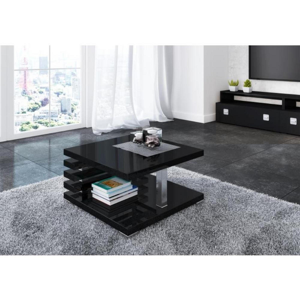 COUCHTISCH Kyoto 60x60 schwarzglanz - Schwarz Hochglanz, Holzwerkstoff (60/60/32cm) - Beautysofa