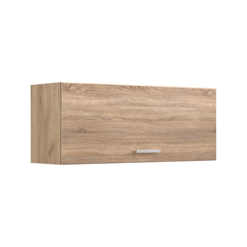 VÄGGSKÅP R-Line, Sonoma/Goldkraft ek, 100 cm Platt Sonoma ek, Honungsek 40/100/31 cm