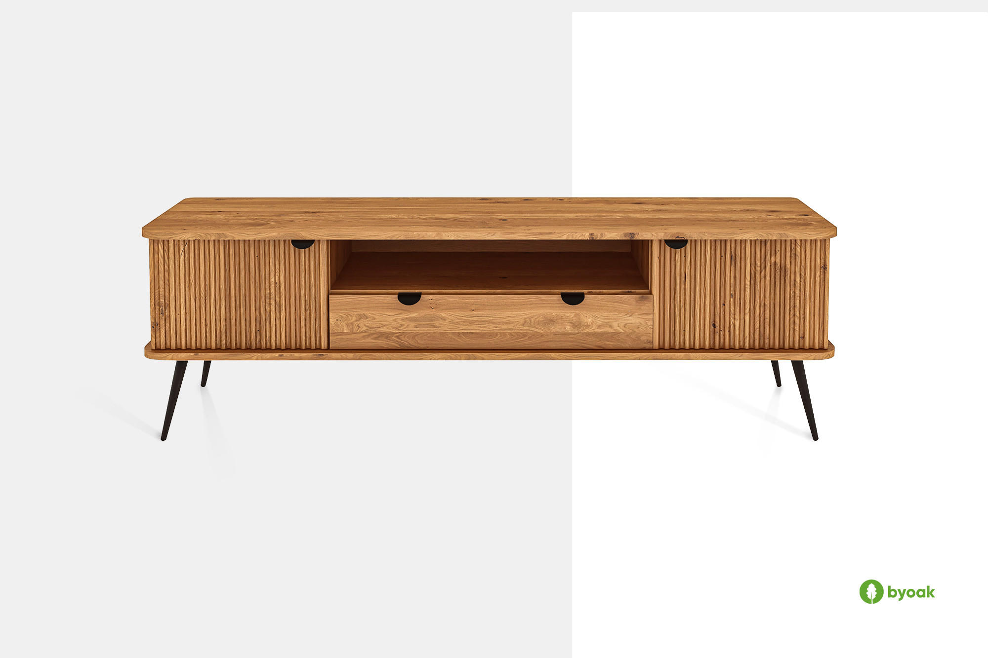 LOWBOARD LINA Kernbuche - Kernbuche, Holz (180/57/46cm) - byoak
