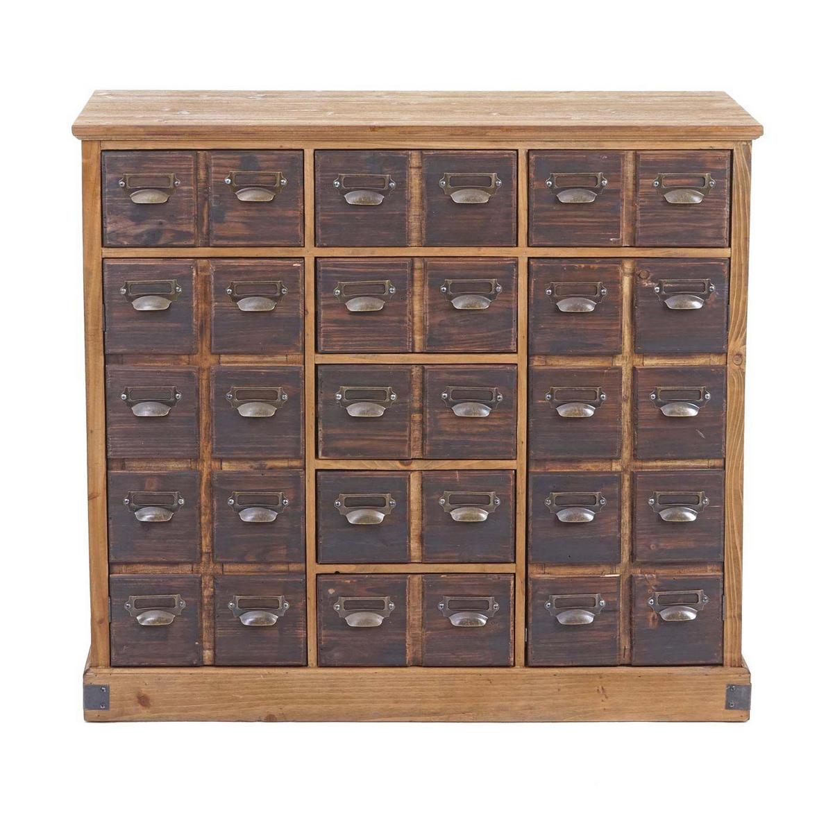 APOTHEKERKOMMODE Braun - Braun, Holz (100/90/35cm) - MCW