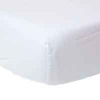 LEINEN-SPANNBETTLAKEN extra hoch, 60% Leinen & 40% Baumwolle - Weiß, Textil (90/190cm) - Homescapes