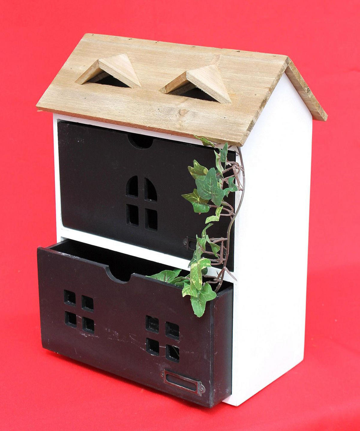 KOMMODE 2 Schubladen Holz/MDF 28/17/38 cm - Weiß, Holz (28/38/17cm) - DanDiBo