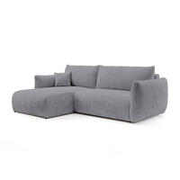 ECKSOFA ALLORO Grau - Grau, Textil (257/88/177cm) - Pillovely