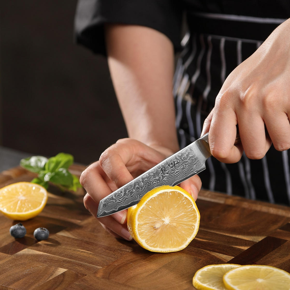 OFFICEMESSER 10 cm - Braun, Holz/Metall (22cm) - Wakoli