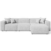 ECKSOFA Arizona Hellgrau Rechts - Hellgrau, Holz/Textil (265/180cm) - Graingold