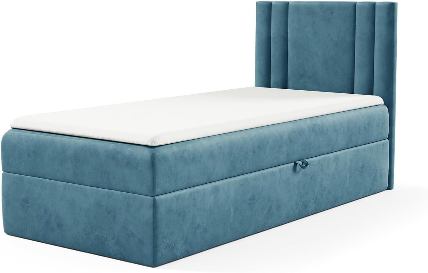 KINDERBETT CARDI - Blau, Holzwerkstoff (84/208cm) - Meblini