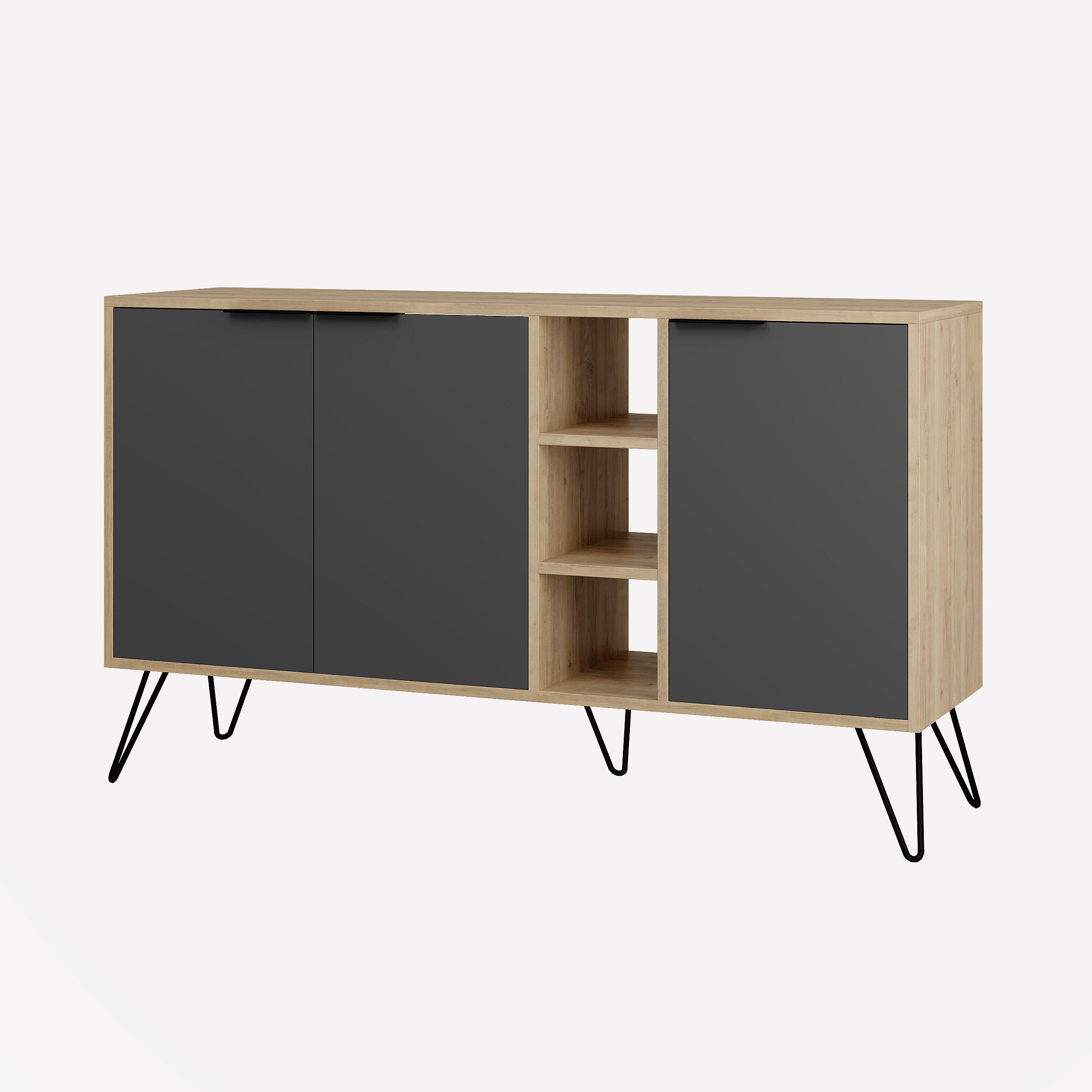 Decortie Sideboard Mehrfarbig 142x83x35.6 cm