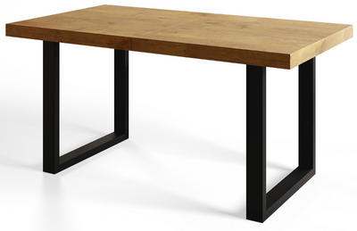Alpi-Möbel Industrieller Beige, Schwarz 90x77x160 cm