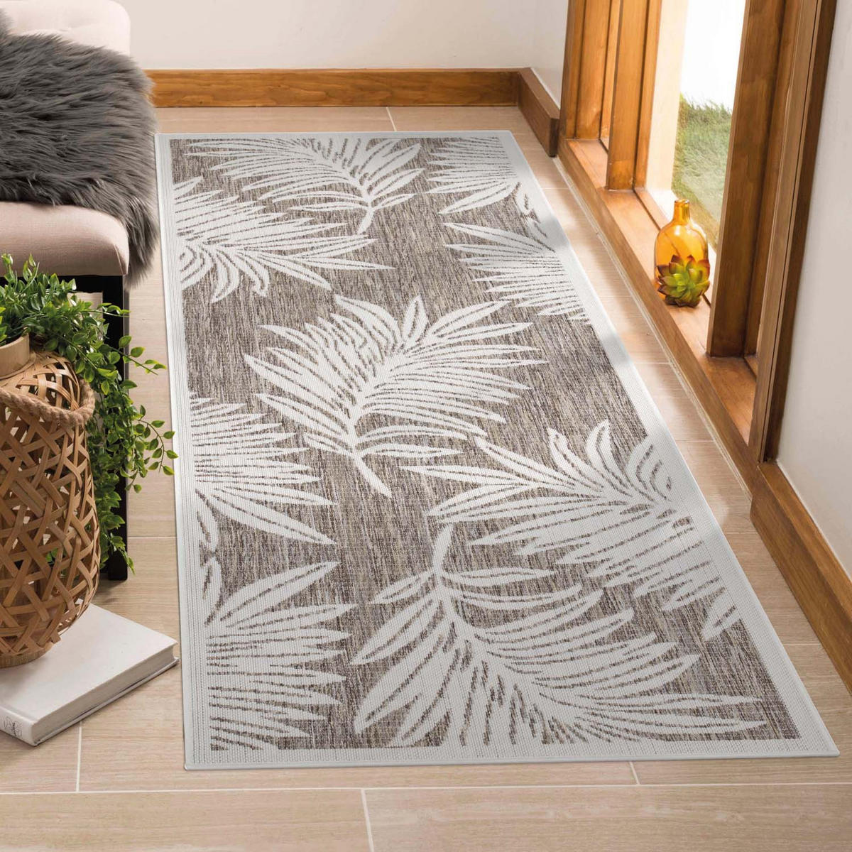 OUTDOOR-TEPPICH Sun 468 Beige 80x250 cm - Beige, Textil (80/250cm) - carpet city