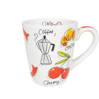 BECHER Love Letter C in Bunt - 350 ml - Multicolor, Keramik (0.35L) - Blond Amsterdam