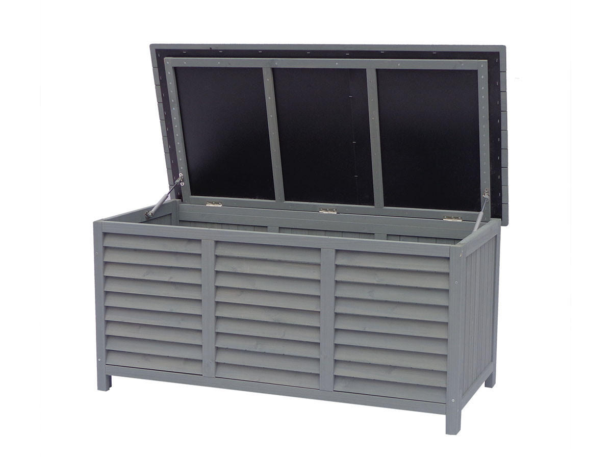 GARTENSCHRANK - GARTENTRUHE macao Grau - Grau, Holz (64/60/130cm) - Habitat Garten