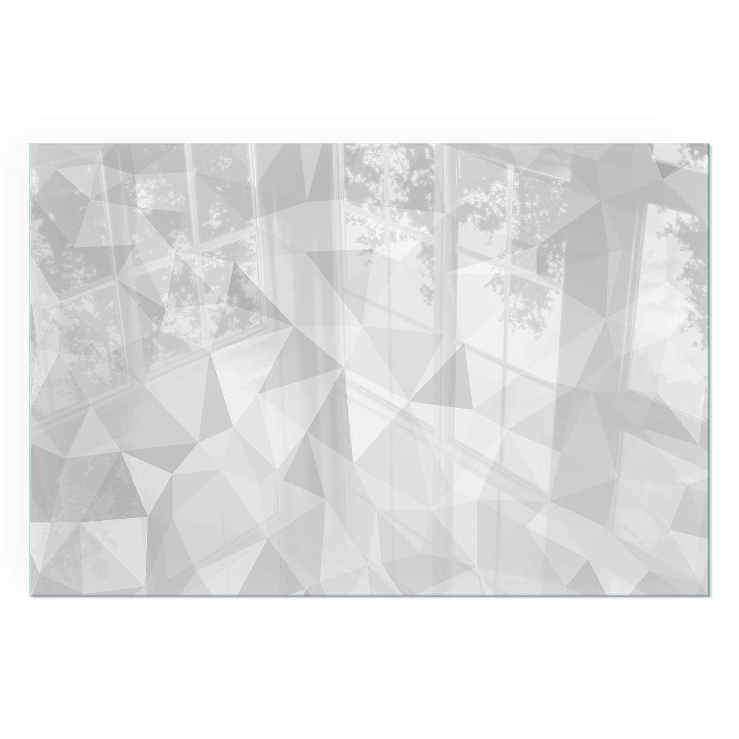 GLASPLATTE für Kamin 120x80 cm - Grau, Glas (120/80/0.4cm) - TULUP