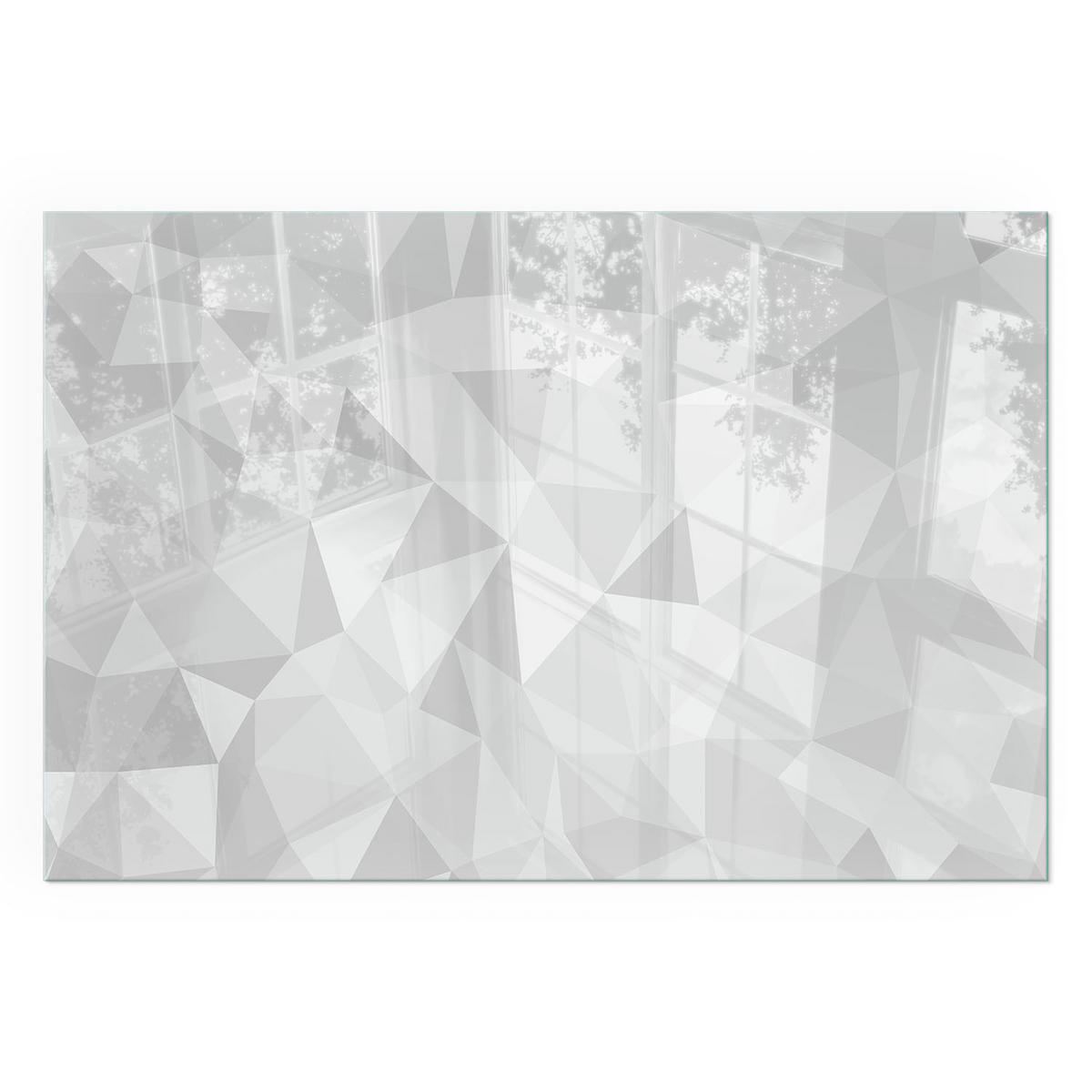 GLASPLATTE für Kamin 120x80 cm - Grau, Glas (120/80/0.4cm) - TULUP