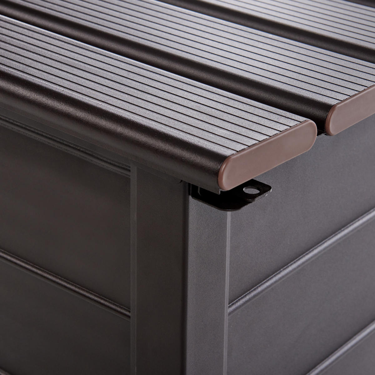 ÚLOŽNÝ BOX Hnědý Campalto - hnědá, kov (123/60/60cm) - Beliani