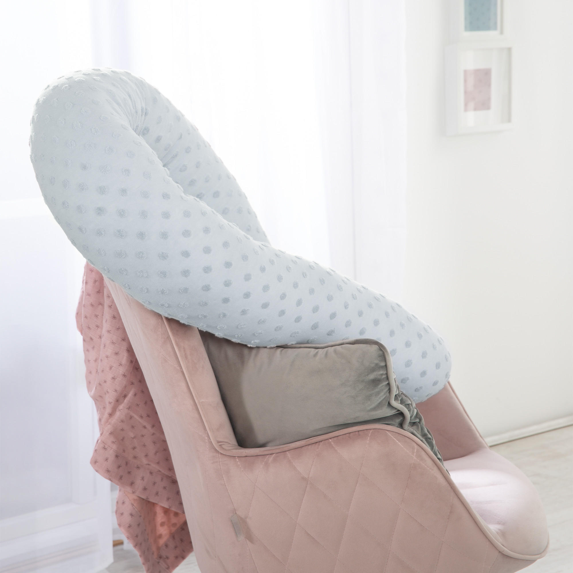 BETTSCHLANGE Lil Planet türkis - Hellblau, Textil (170/12cm) - Roba