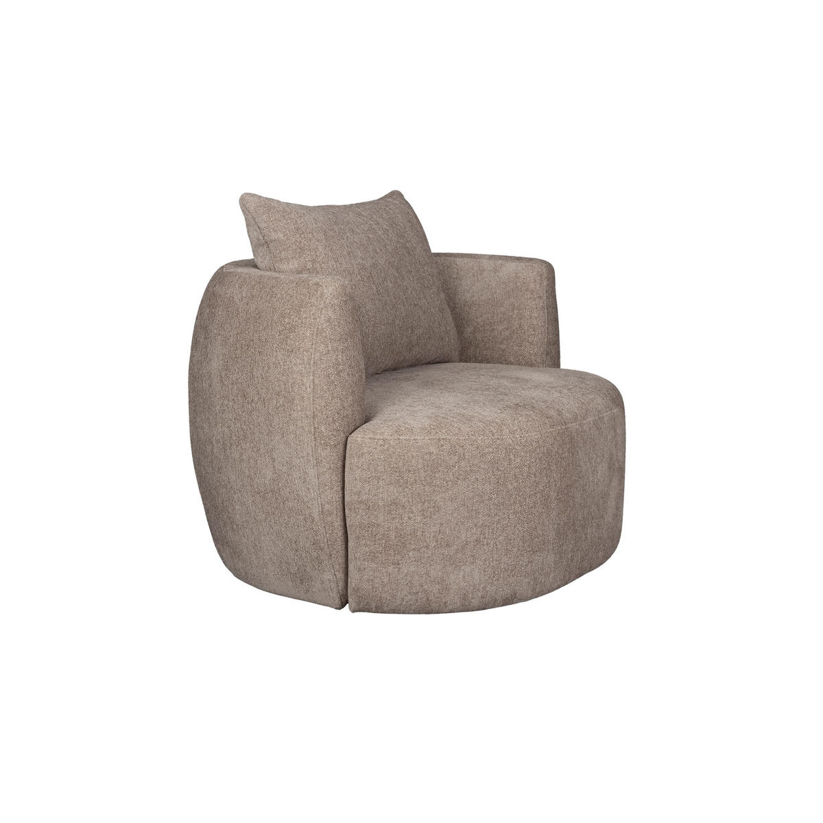 SESSEL Rocca Cappuccino/ Taupe - Pastellblau, Textil (107/83/92cm) - Dutchbone