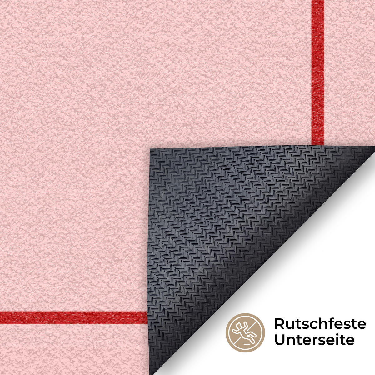 ROHOŽKA Vítejte - mašle - růžová 120x80 cm - růžová, textil/umělá hmota (120/0.4cm) - MuchoWow