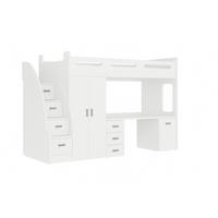 KINDERBETT Zuzia plus weiss - Weiß, Holzwerkstoff - roe furniture