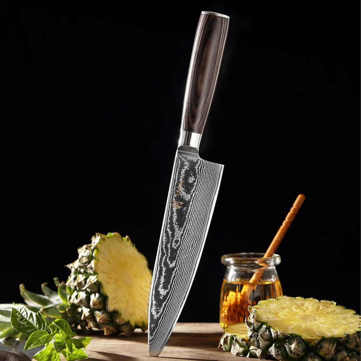 CHEFMESSER-SET 2-TEILIG 13–20 cm - Braun, Holz/Metall - Wakoli