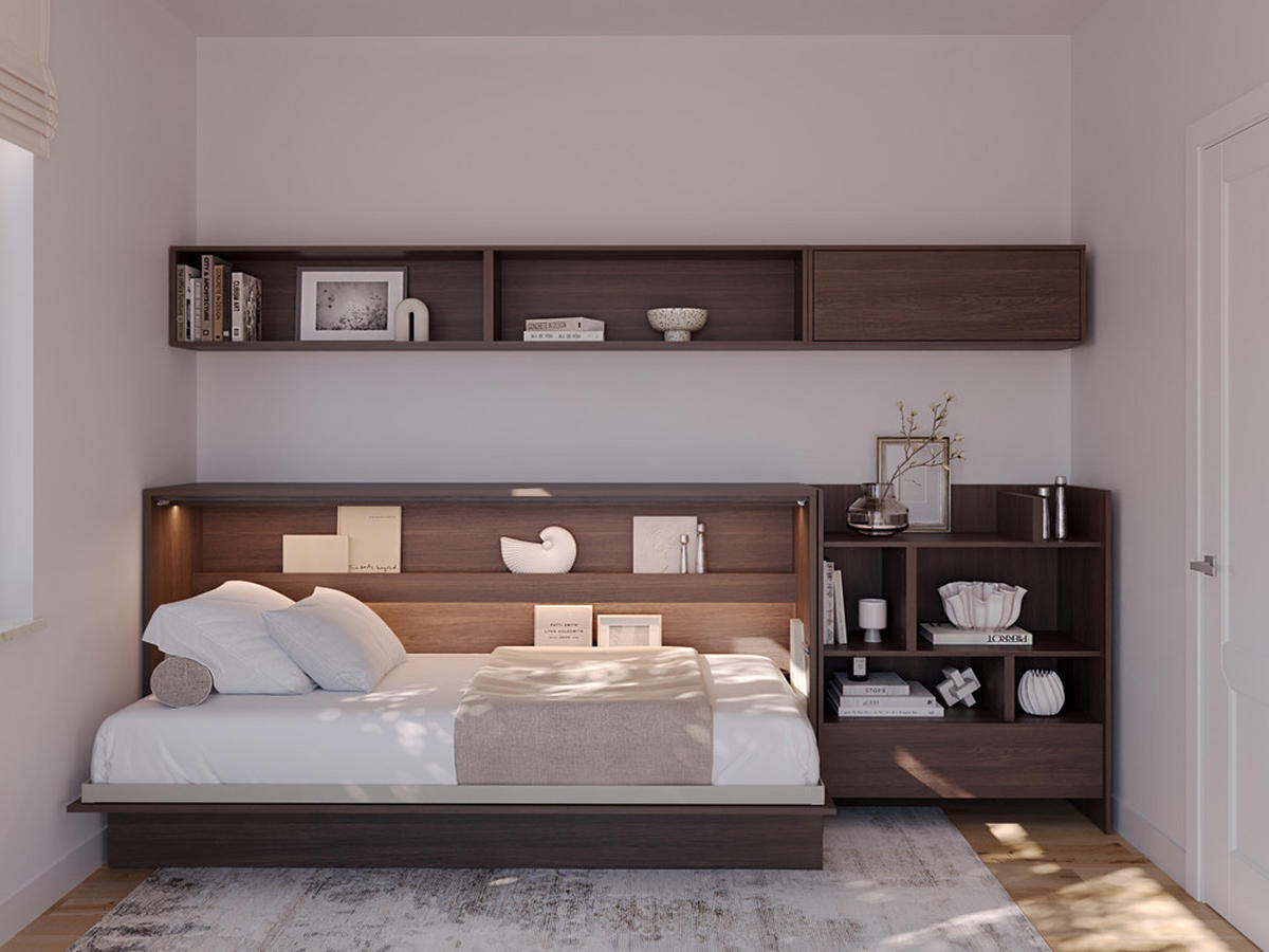 SCHRANKBETT BED CONCEPT BC-06 - Alteiche, Holzwerkstoff (90/200cm) - Meblini
